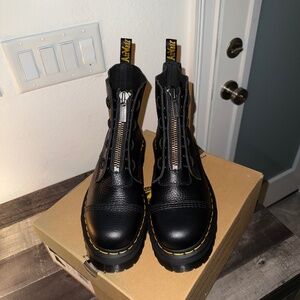 Dr. Martens Sinclair Milled Nappa Leather Platform Boots
